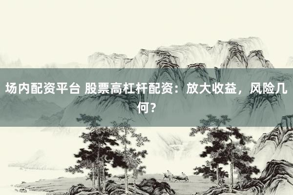 场内配资平台 股票高杠杆配资：放大收益，风险几何？