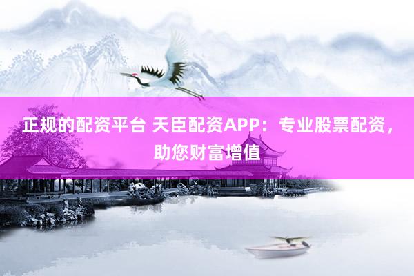 正规的配资平台 天臣配资APP：专业股票配资，助您财富增值