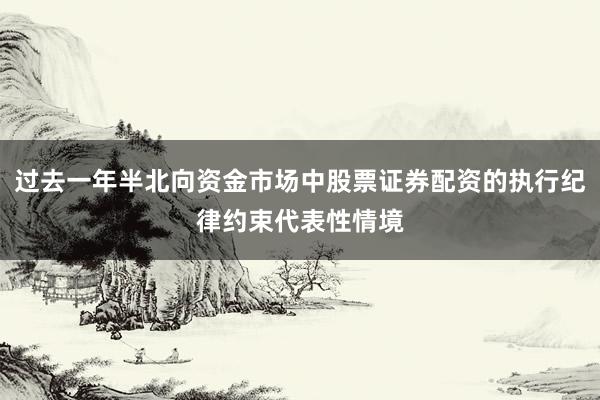 过去一年半北向资金市场中股票证券配资的执行纪律约束代表性情境