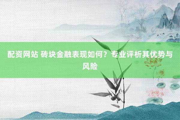 配资网站 砖块金融表现如何？专业评析其优势与风险